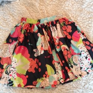 H&M fruity skirt 🍉🥝🍒